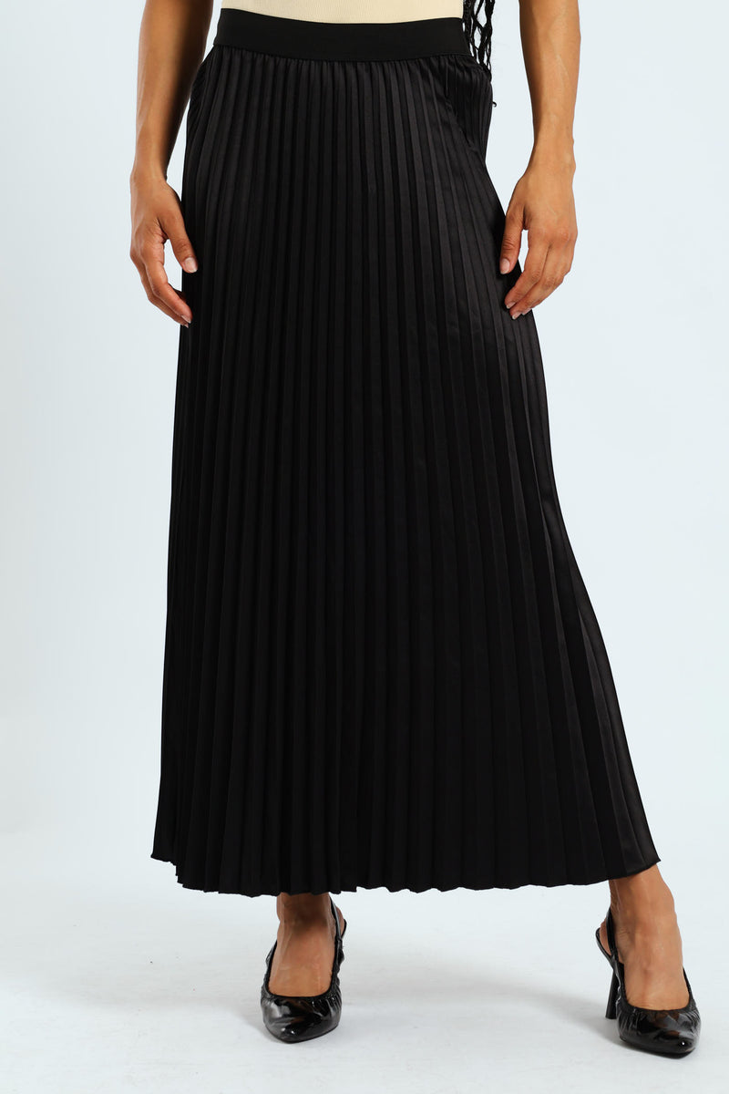 HYKE　RANDOM PLEATED SKIRT　BLACK EDG0306202515403_1200x1200.jpg