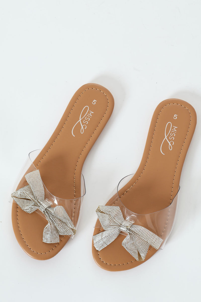 649-DIAMANTE Platform Sandal | Clear Vinyl main image 1