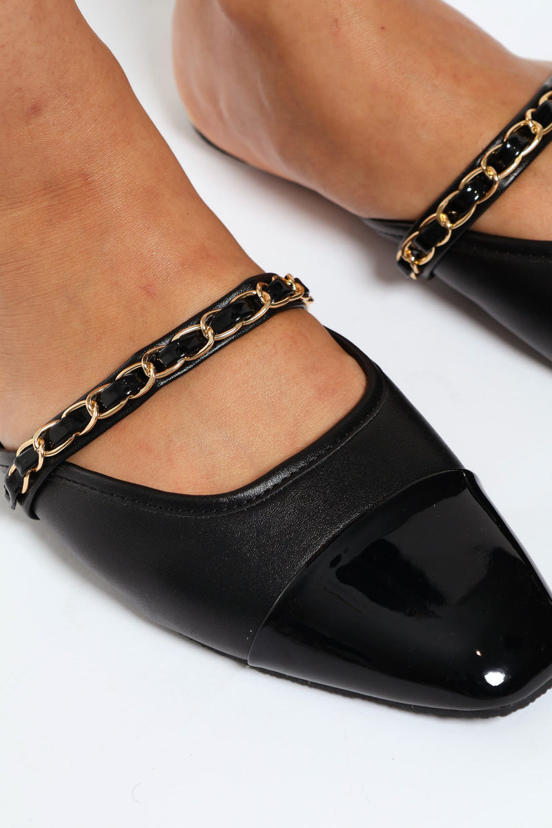 【COLOR iN ID】Chic Chain Square Mule Amazon.com | XYD Women's Chic Studs Short Low Chunky Heel
