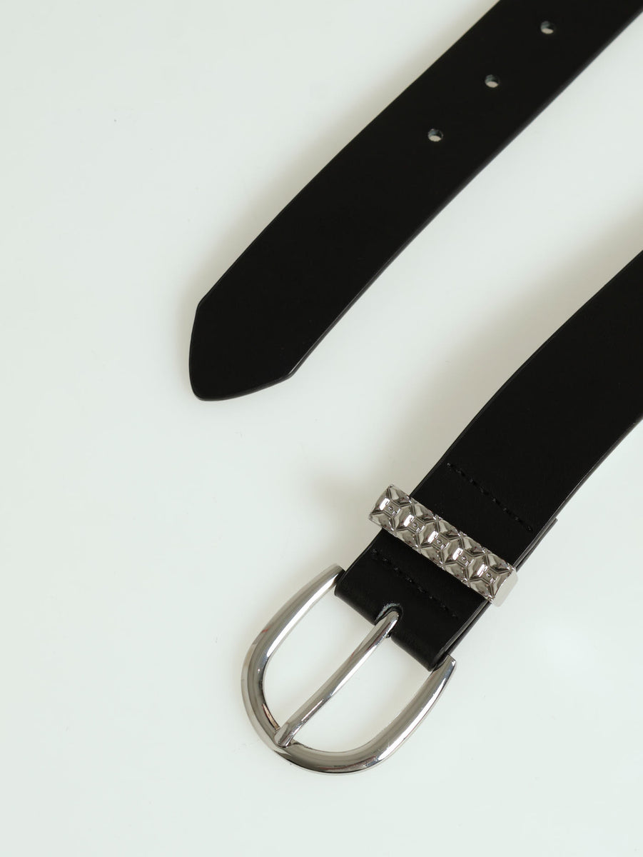 Buckle Monogram Loop Core Belt Silver
