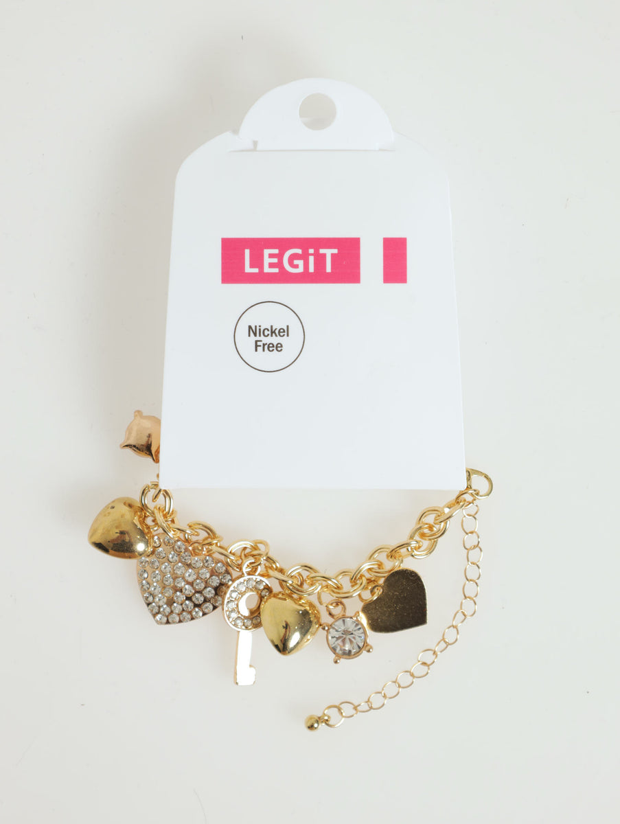 Multi Charm Statement Bracelet LEGiT