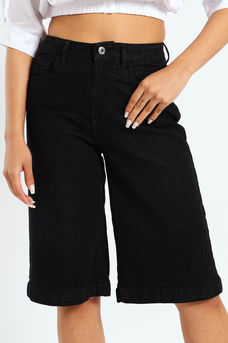 #110 Request Denim Jort Black | c. 181 | Size 14