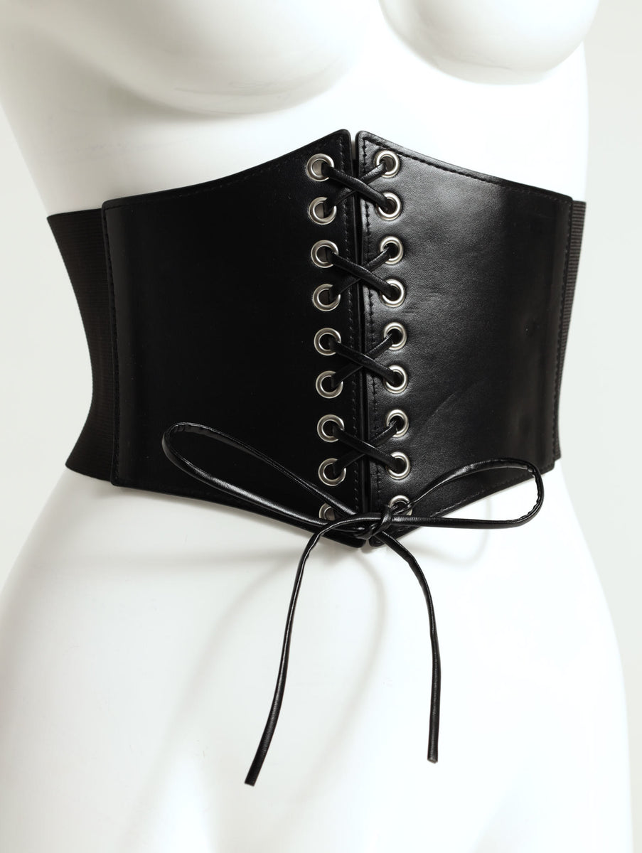トップス UN3D. CORSET DETAIL BELT Lace Up Waisted Corset – LEGiT