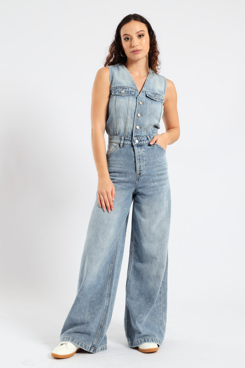【L'Appartement】 Denim over all 36 Denim Overall – The Job Shop
