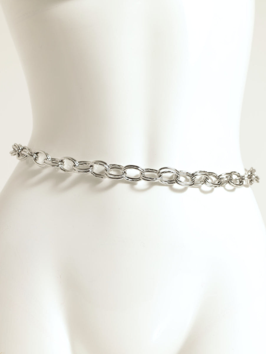 Chain belts silver outlet