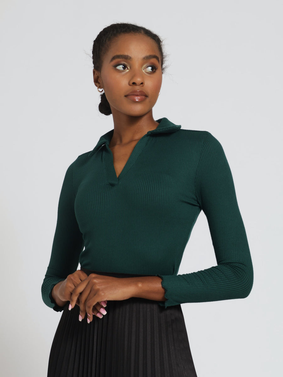 Long Sleeve Boxy Golfer Green main image 0