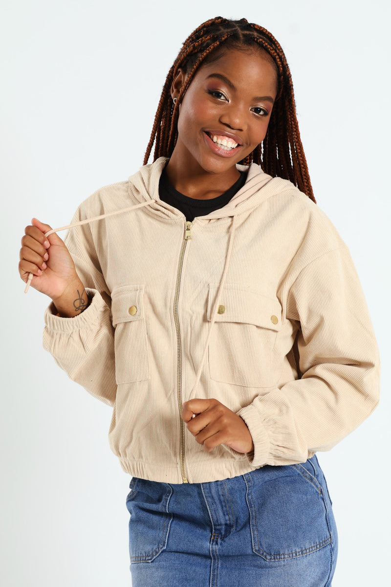 Oversized Cord Jacket - Beige – LEGiT