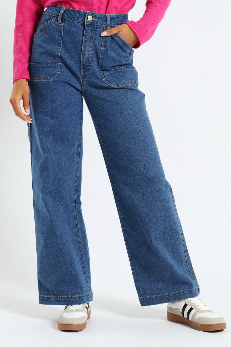 Camila Wide Leg Jean in Medium Wash main image 1