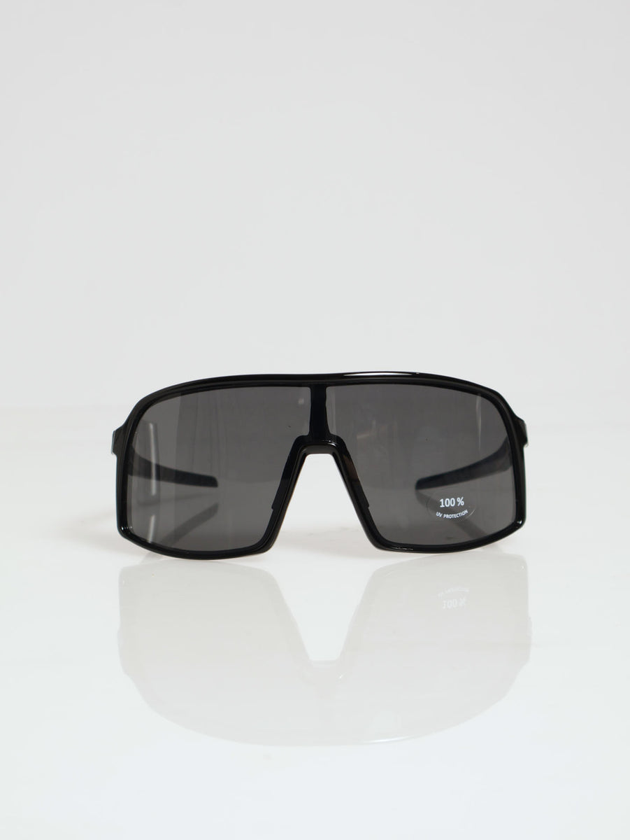 Ski Style Visor Sunglasses Black LEGiT