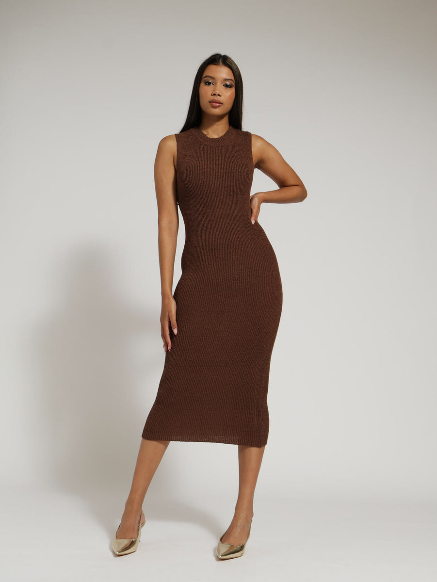 Plain Knitwear Tube Dress