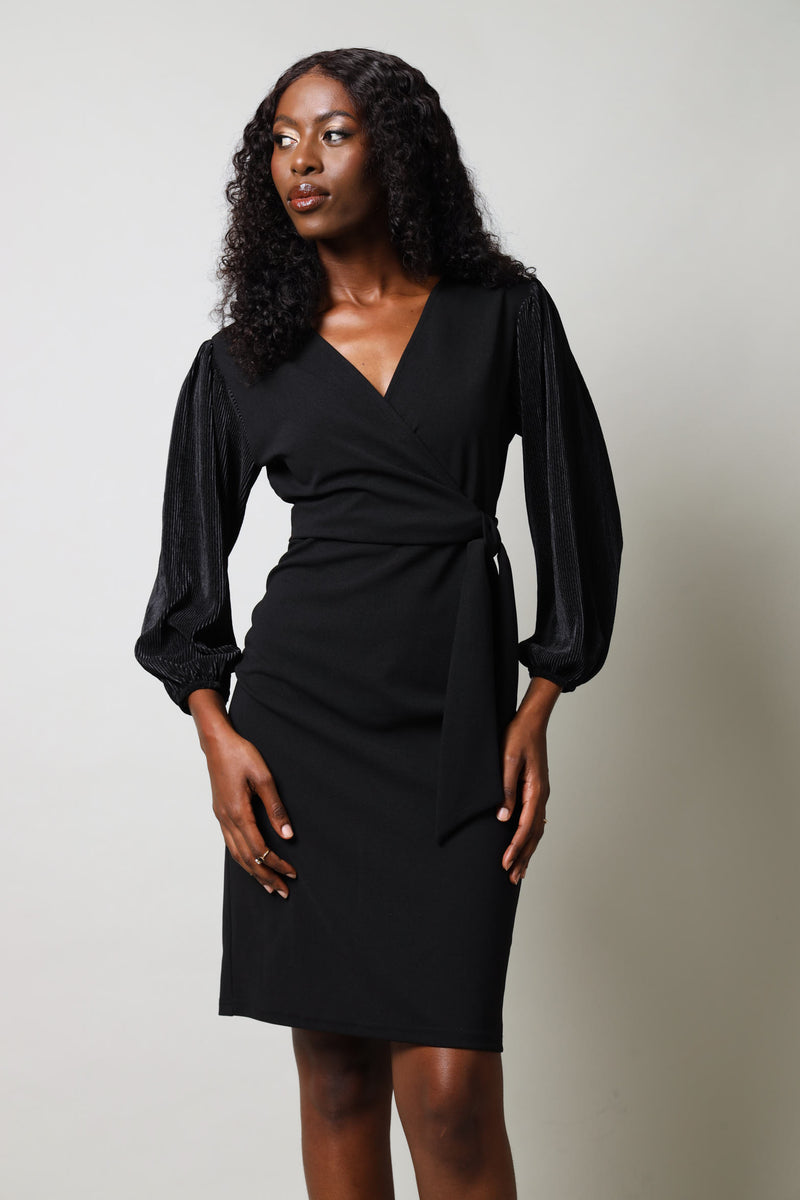 black wrap dresses 3/4 Sleeve Bodre Dress Color:#4-Deep Lilac Short tweed dress Black 20-24 offering just the right
