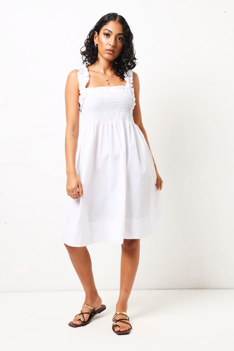 Panel Bodice Mini Dress - White – LEGiT