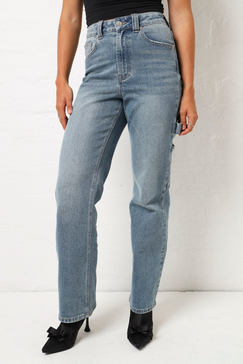 Dirty Carpenter Wide Leg Jean - Dark Wash – LEGiT