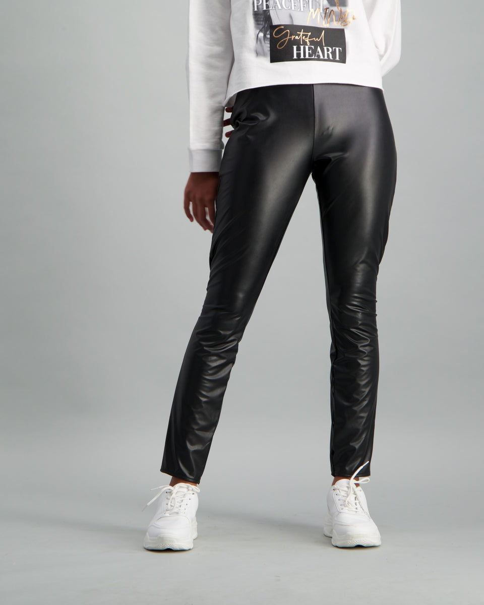 Faux Leather Legging Black LEGiT