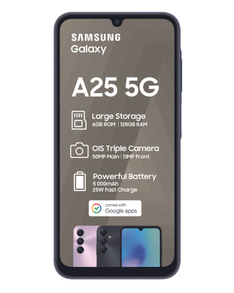 Galaxy A25 128GB 5G Dual Sim Black Cellphone Vodacom – LEGiT
