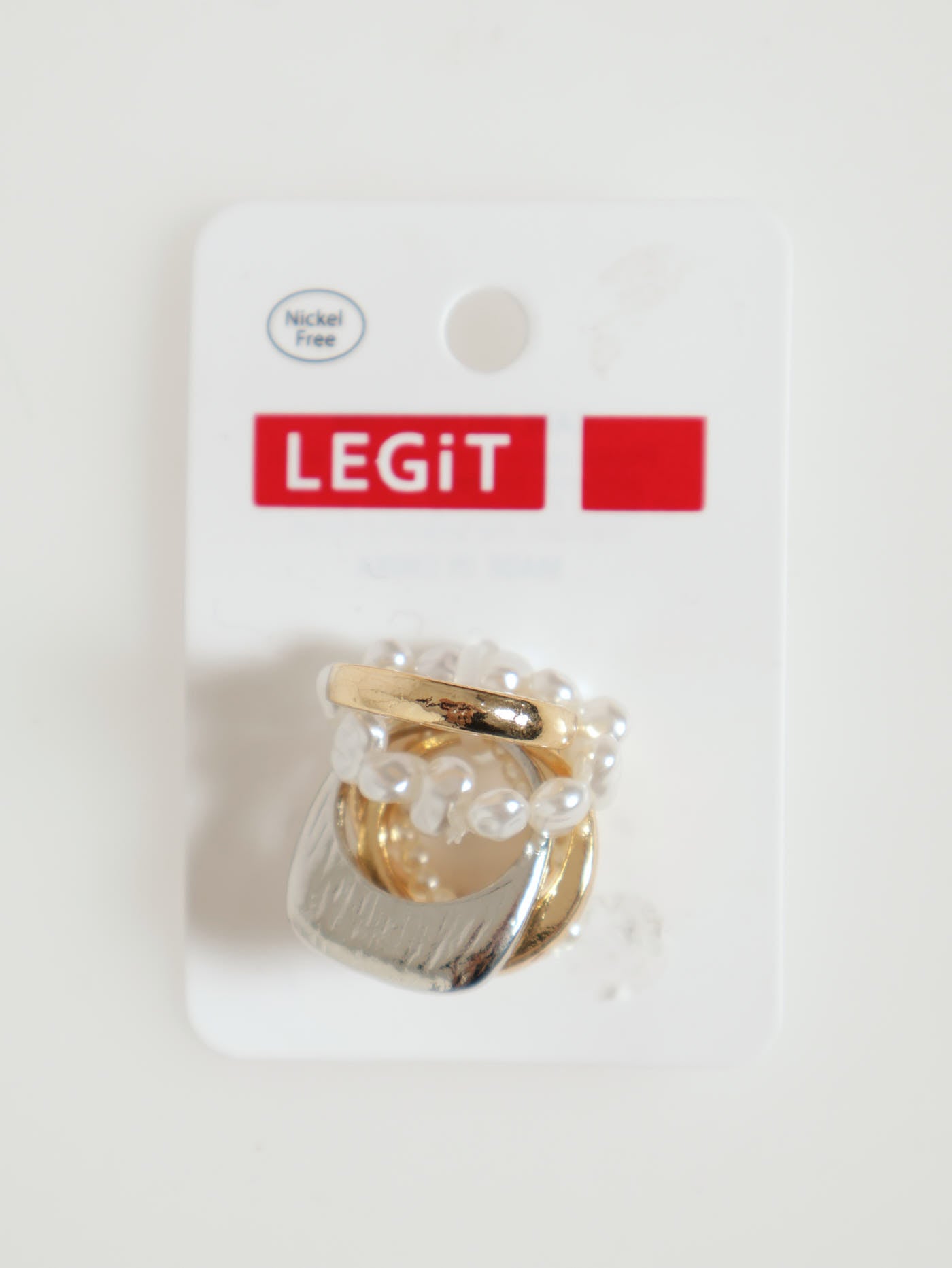Legit Rings 6 Pack Pearl & Simple Rings – LEGiT