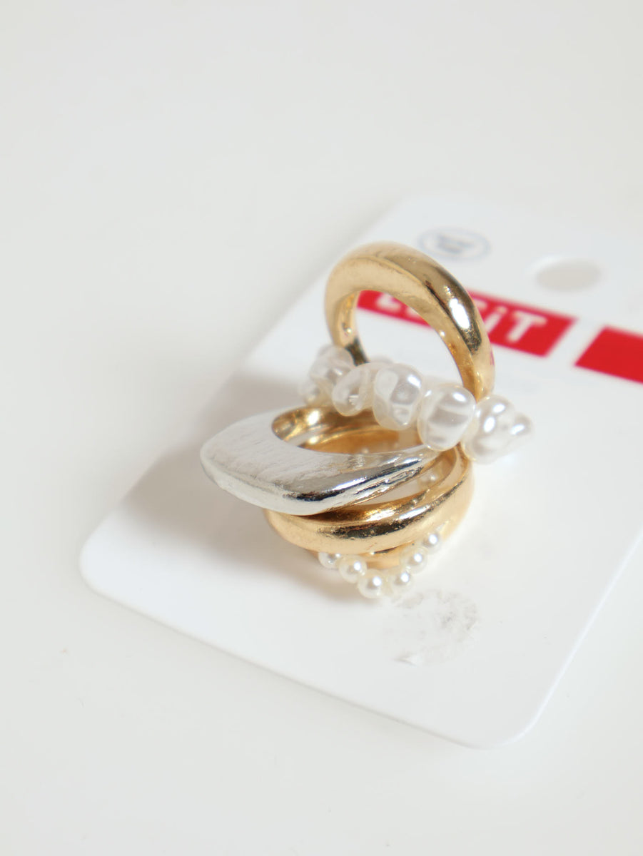 Legit Rings 6 Pack Pearl & Simple Rings – LEGiT