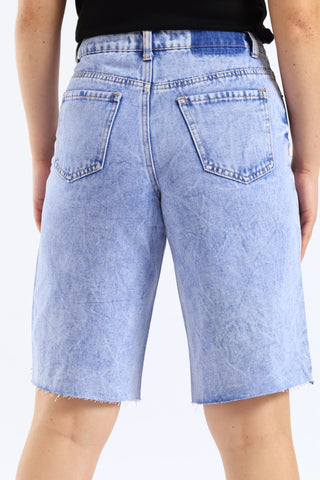 Denim Jort - Periwinkle