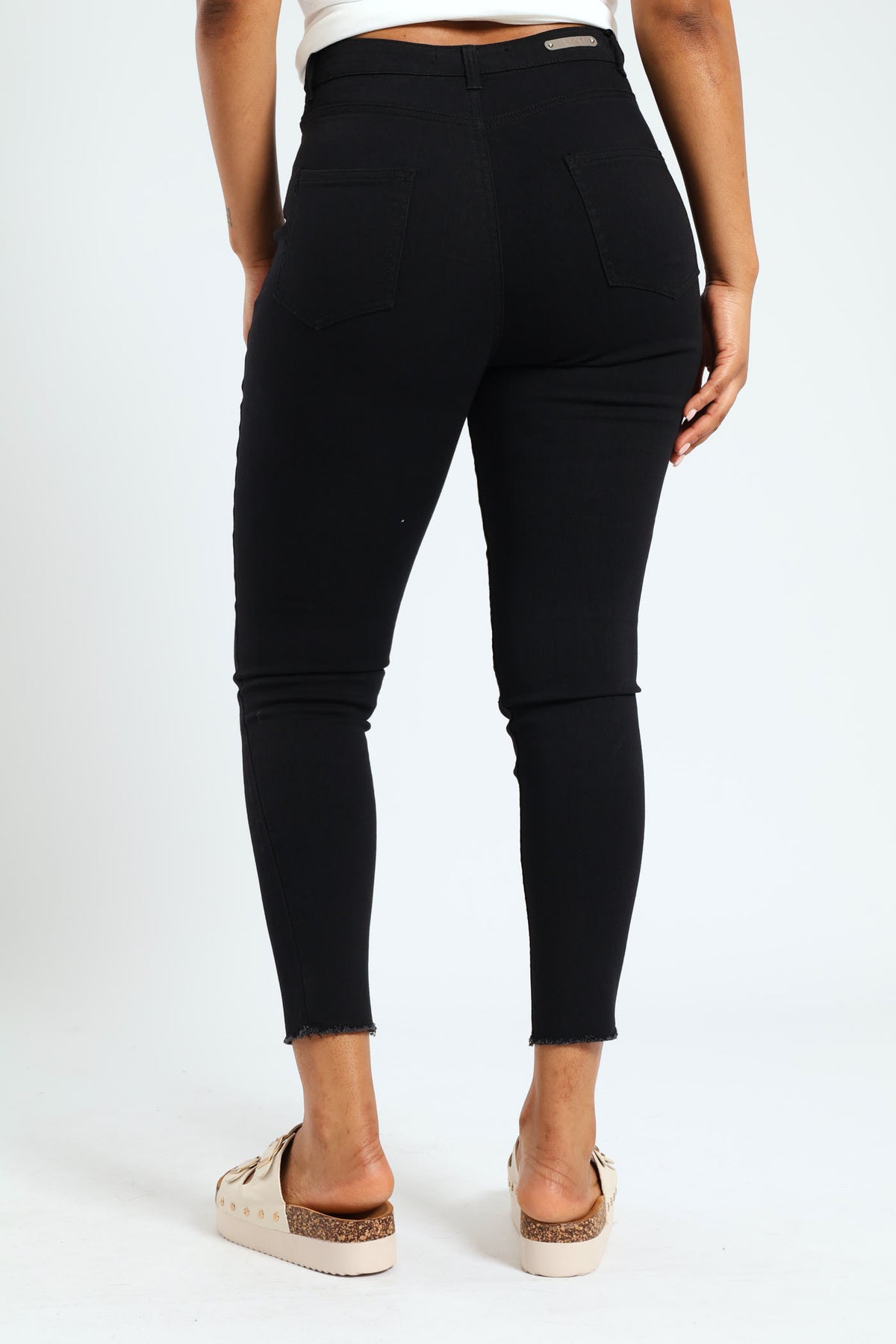 Hi-Rise Ankle Grazer Skinny Jean - Black – LEGiT