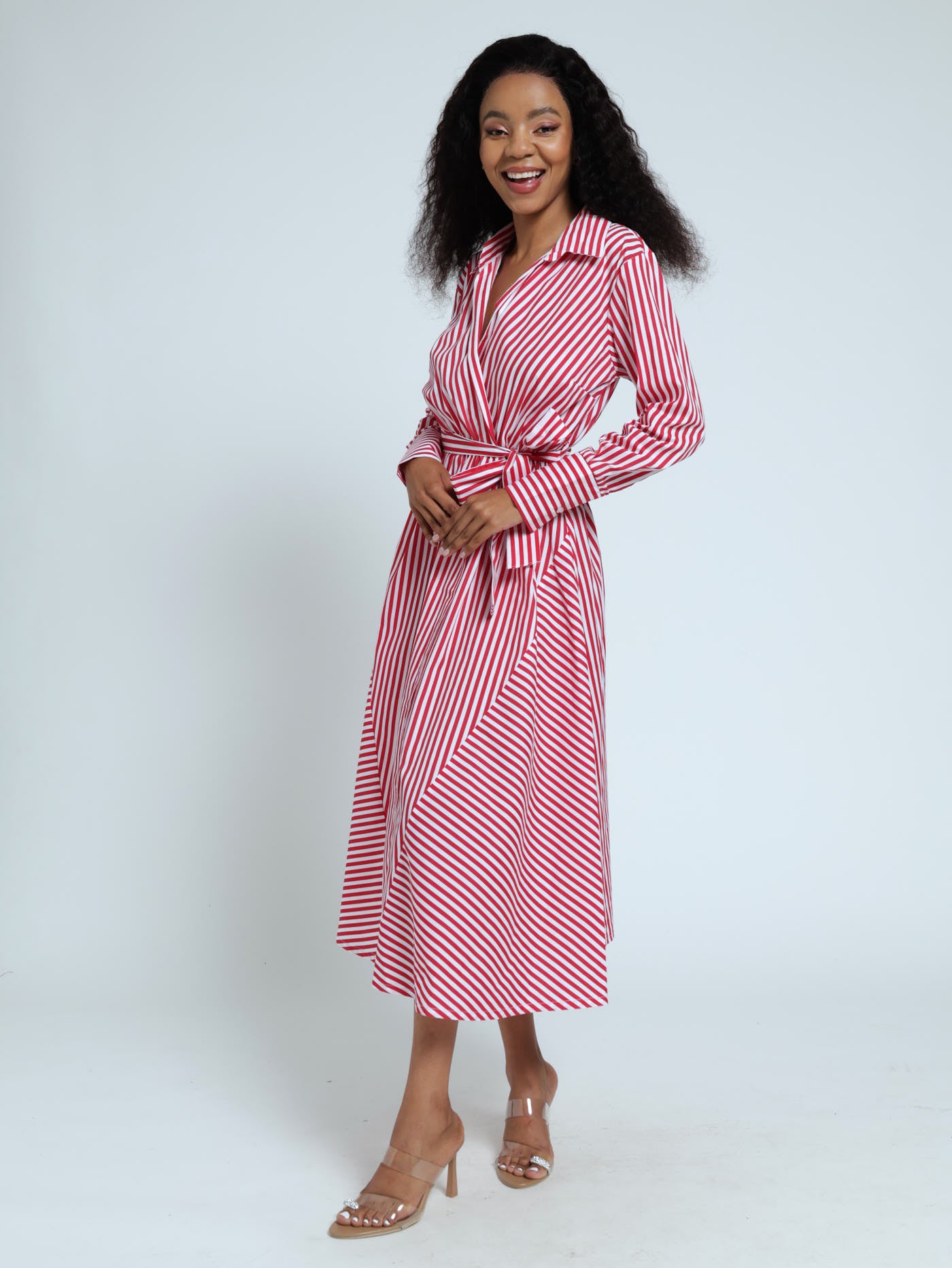 fitted lace wedding dress Stripe T-shirt Dress fitted lace wedding dress Stripe T-shirt Dress