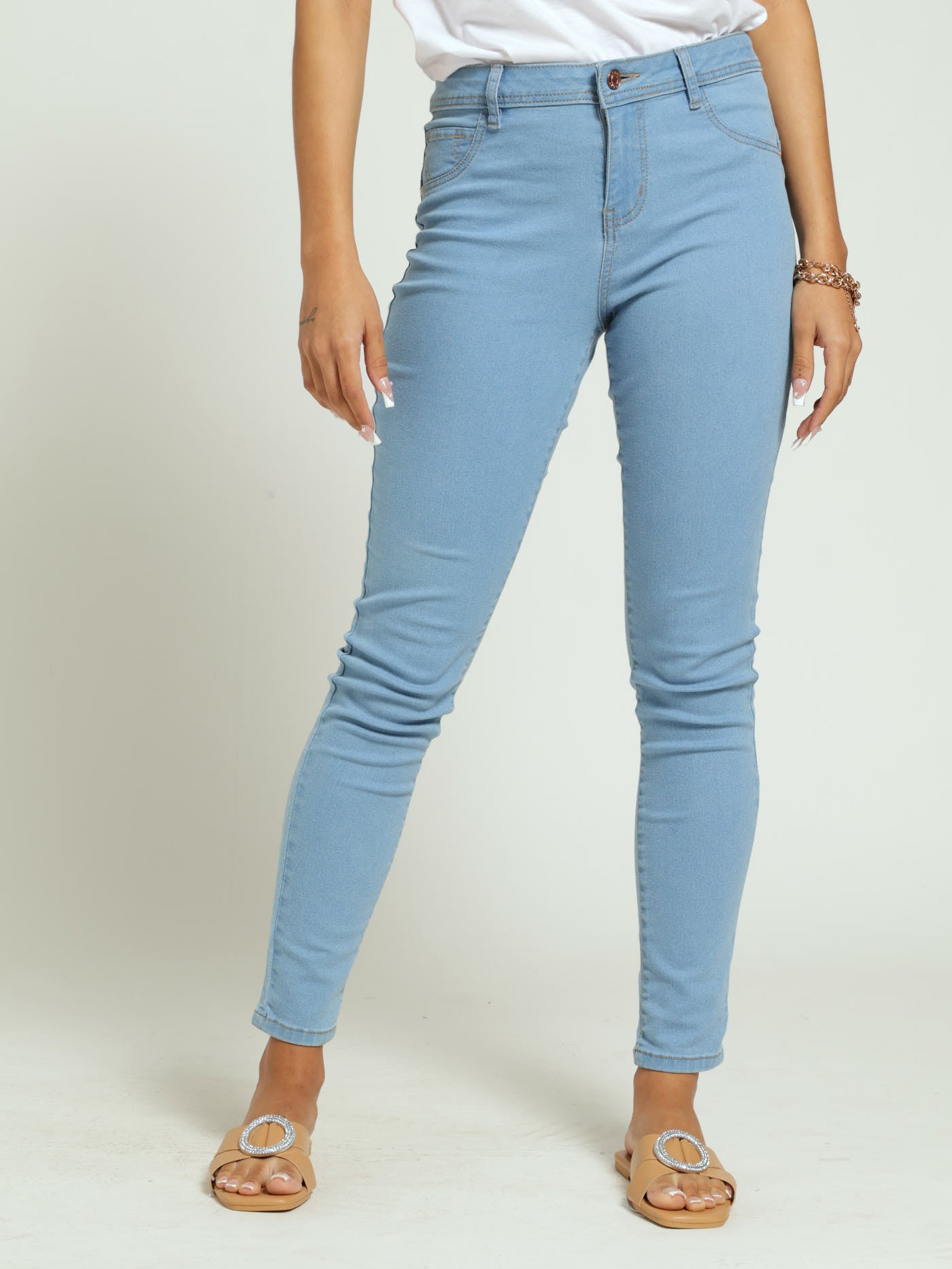 Regular Rise Push Up Denim Jean Light Wash LEGiT