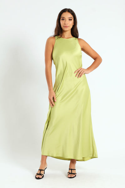 Satin Maxi Dress