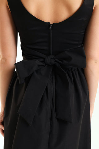 Drop Waist Prom Dress - Black