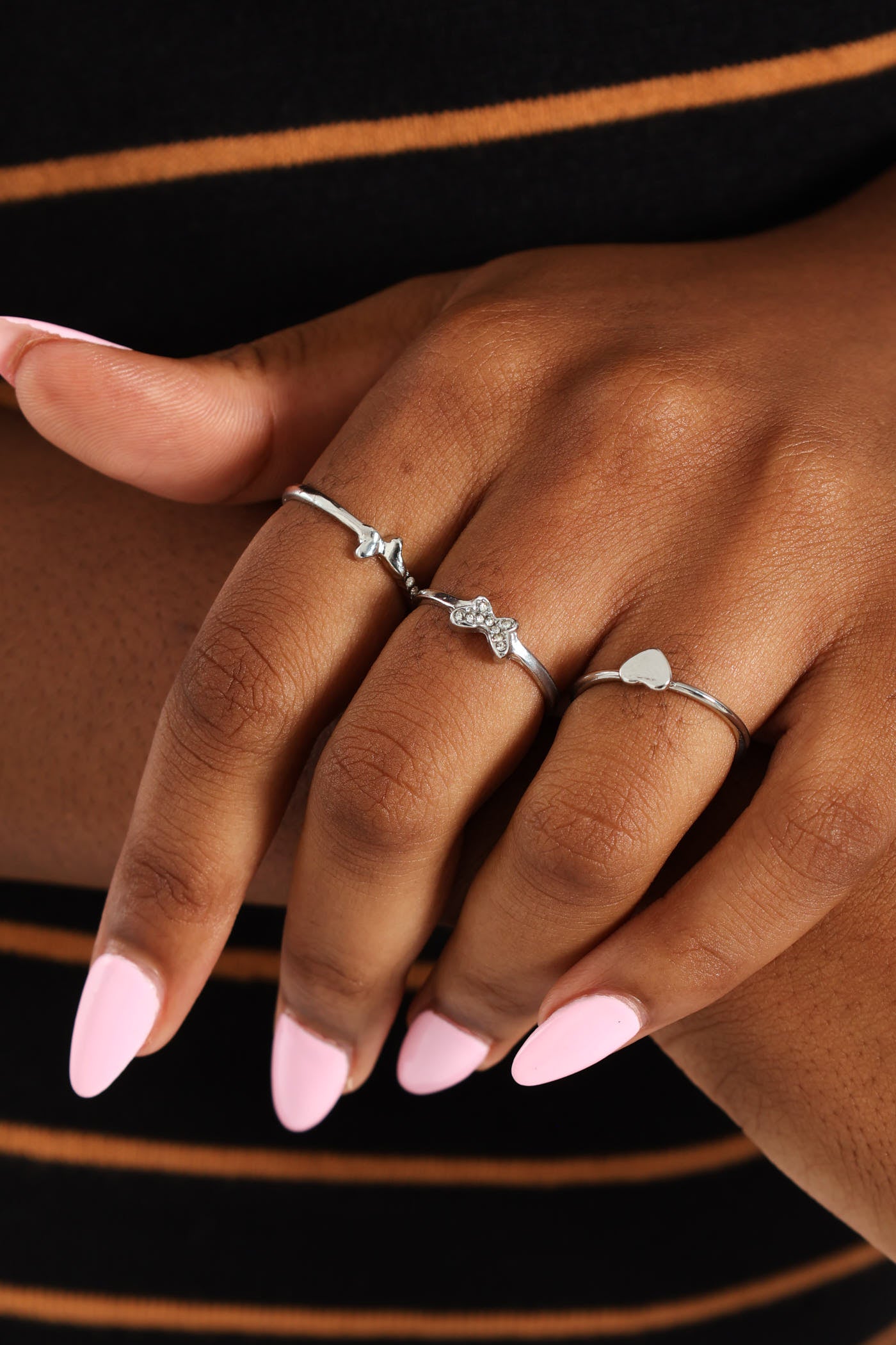 Legit Rings 7 Pack Butterfly Rings - Silver – LEGiT