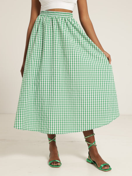 Check Midi Skirt – LEGiT