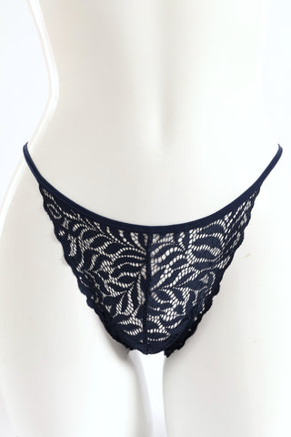 3  Pack Lace G-Strings - Pageant Blue/Serenity/White