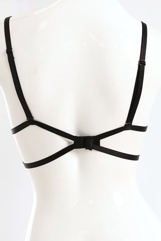 Seamfree Longline Plunge Bra - Black