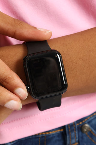 Digital Love Charm Watch - Black