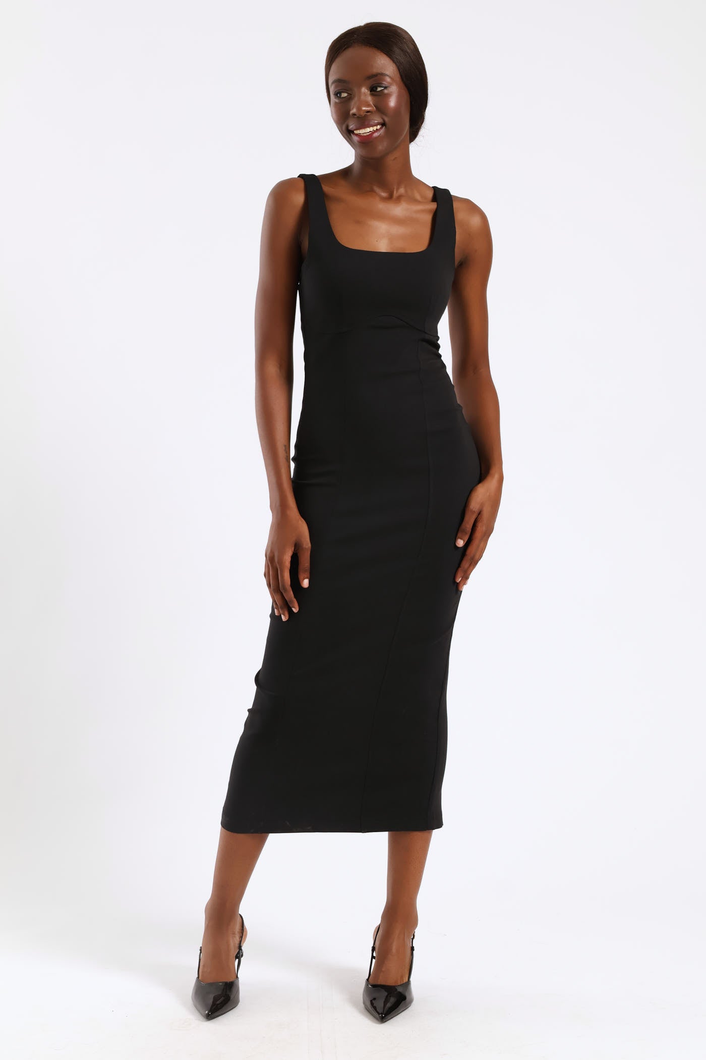 legit bodycon dresses Short Sleeve Twist Back Bodycon Dress
