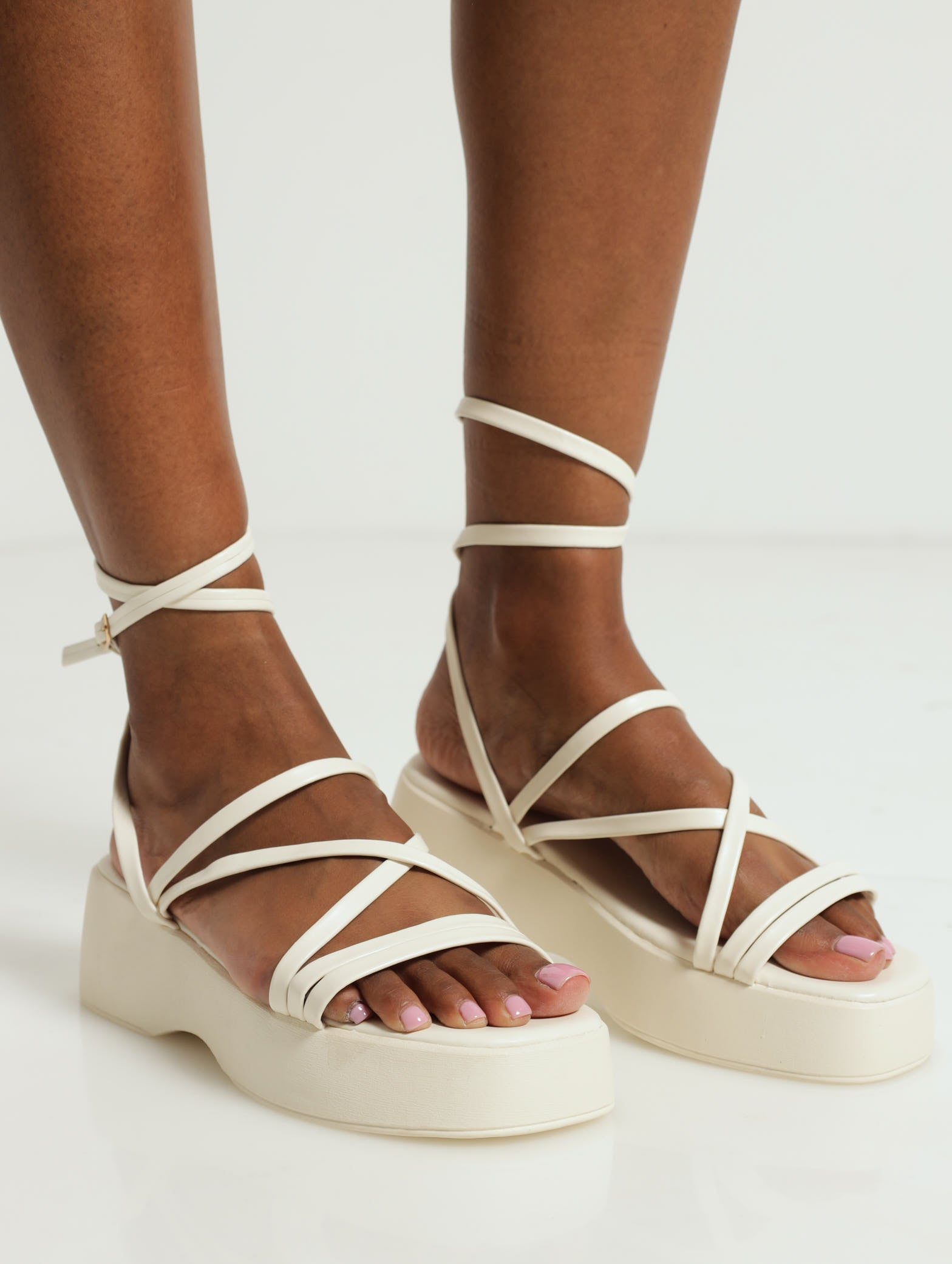 Moulded Strappy Flatform Sandal With Ankle Strap LEGiT moulded-strappy-flatform-sandal-with-ankle-strap-legit