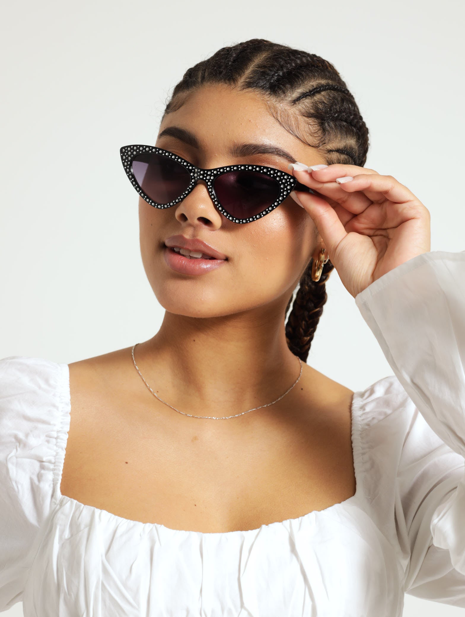 Diamante cat eye sunglasses 2025