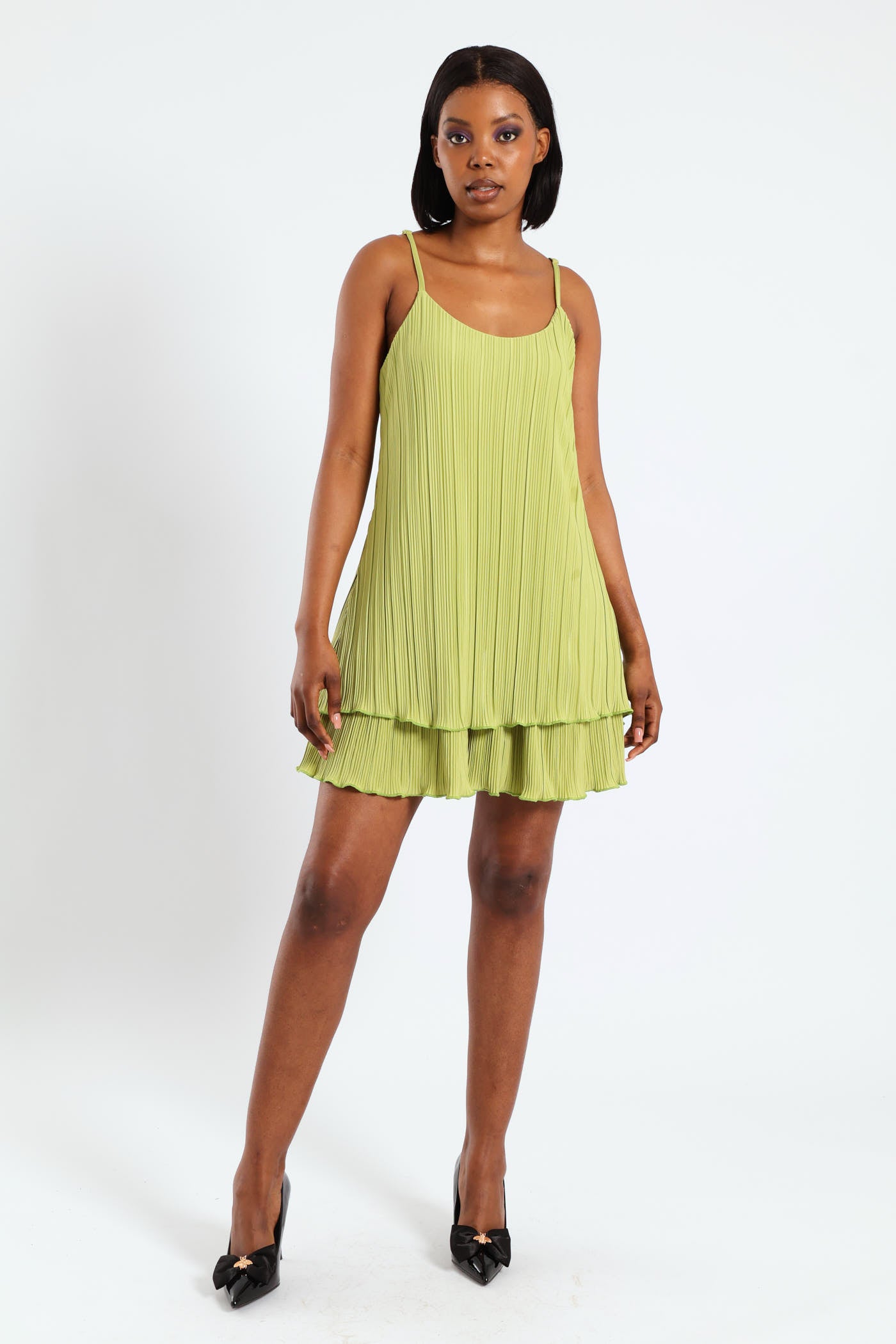 Strappy Double Layer Strappy Bodre Mini Dress - Sage LEGiT Strappy Double Layer Strappy Bodre Mini Dress - Sage LEGiT