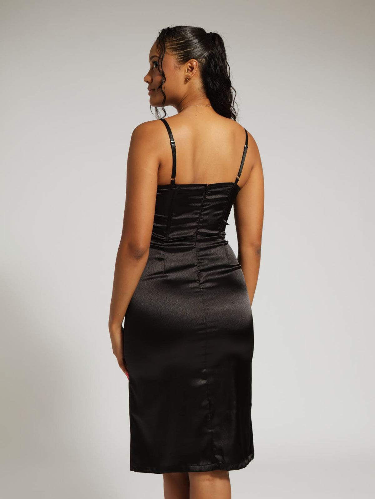 DALIA - Lace And Satin Mini Dress main image 0