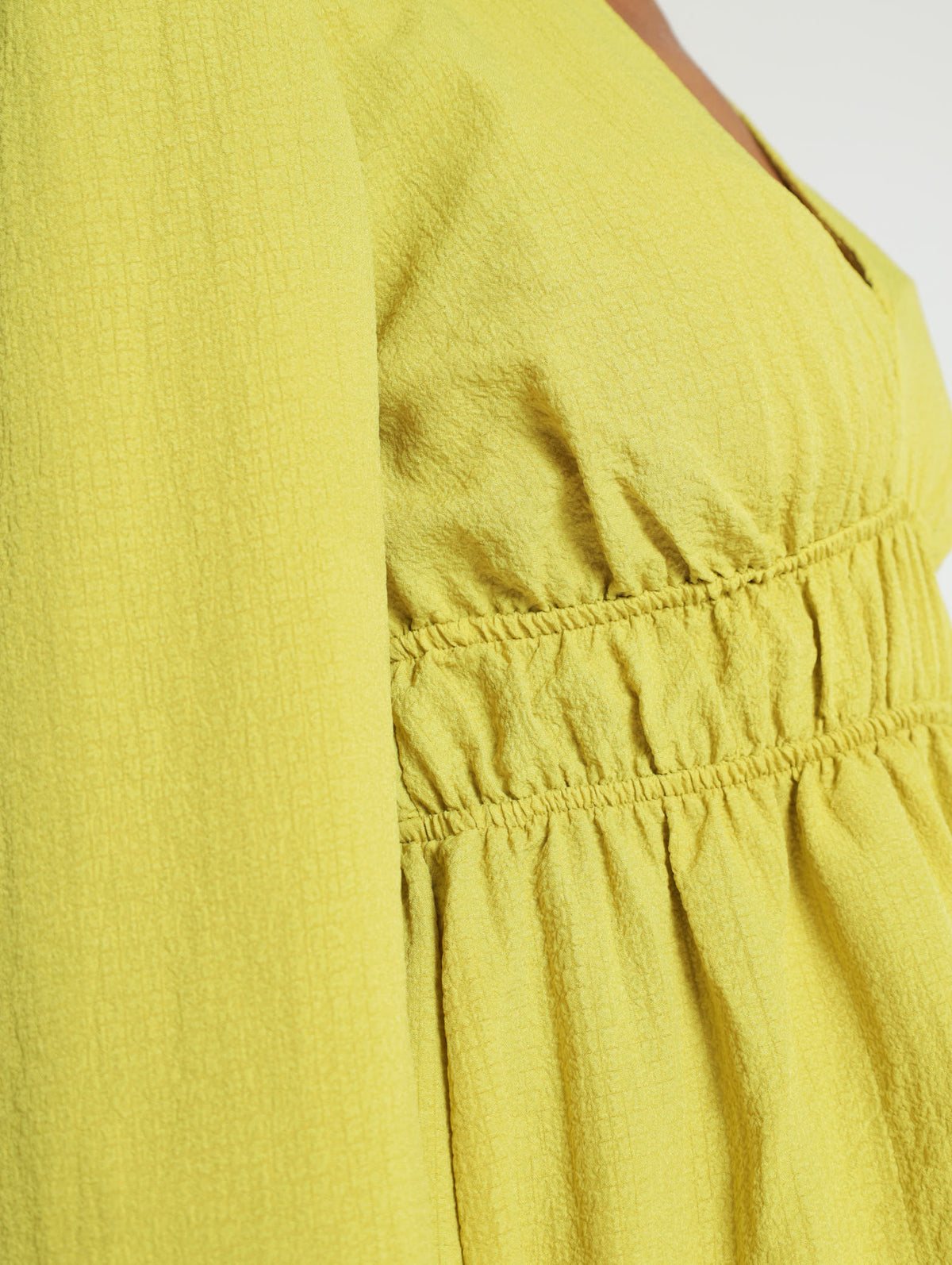 Long Sleeve Elastic Waist Dress LEGiT