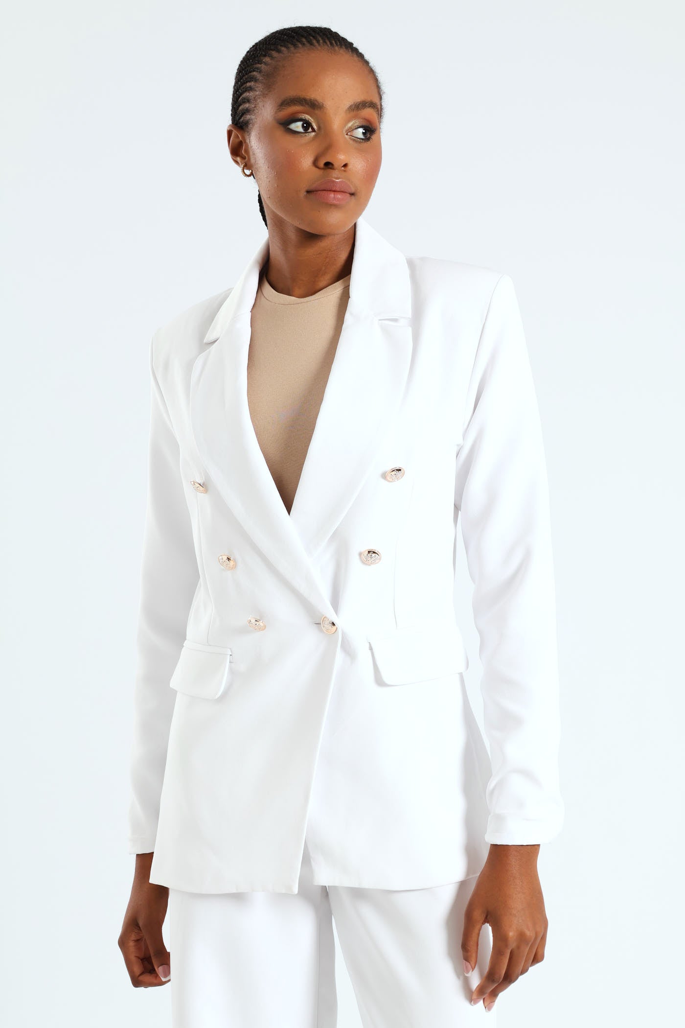 White coat buttons hotsell