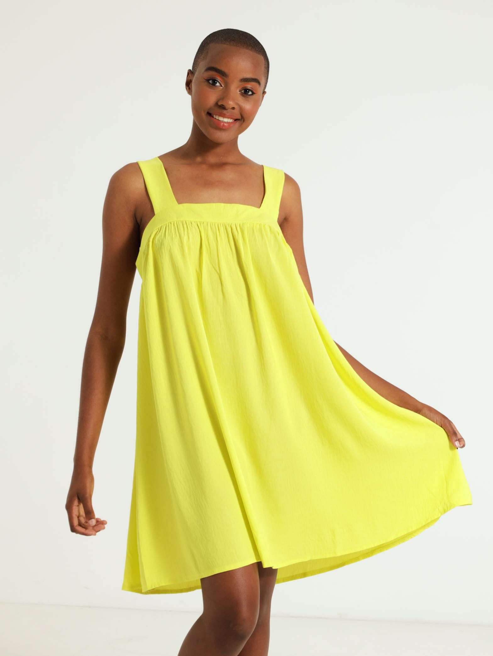 Strappy clearance yellow dress