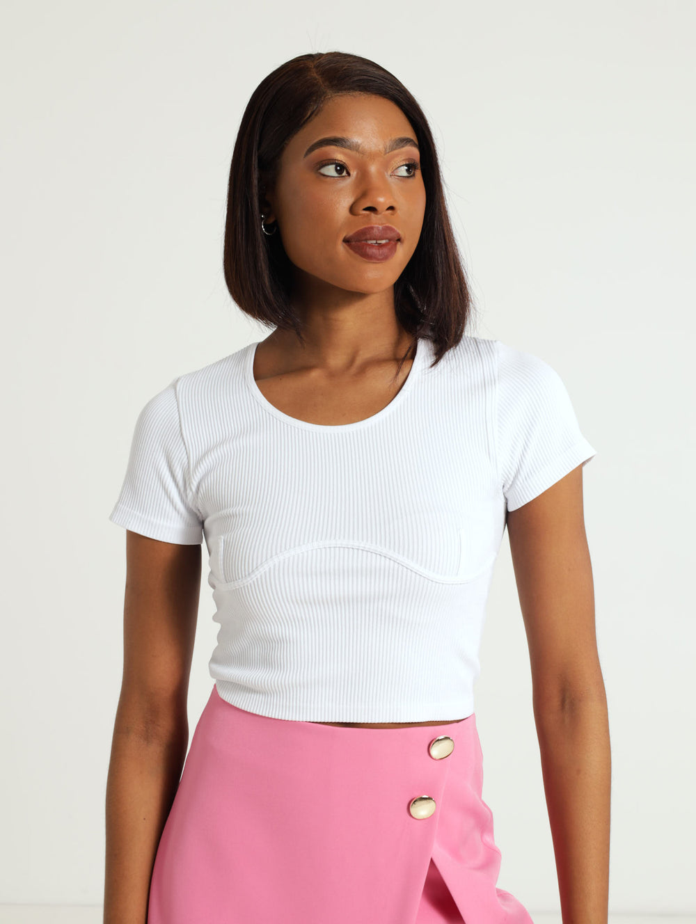 Corset Look Cropped Seamless Top LEGiT