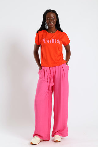 Voila Extended Shoulder Tee - Red