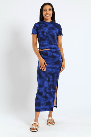Printed Midi Skirt - Multi