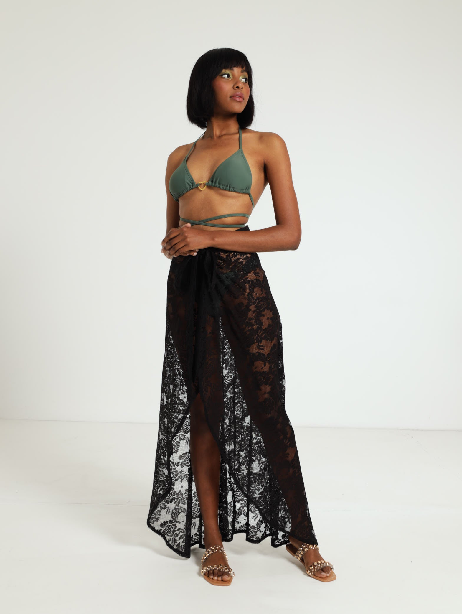 Long Length Lace Wrap Skirt LEGiT