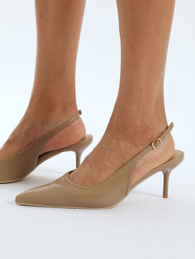 CC High Heels White Lambskin