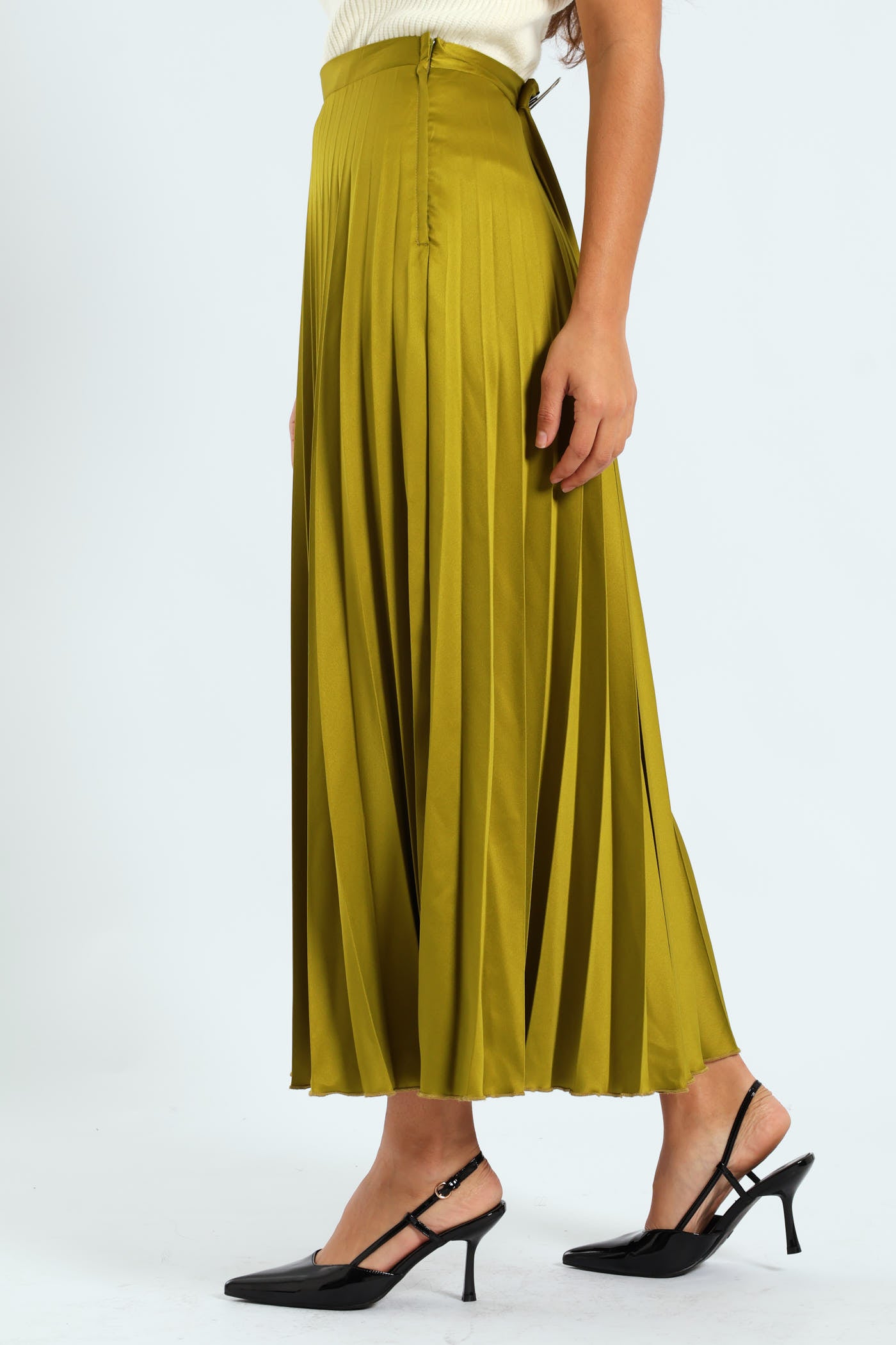 F&f Clothing Yellow Pleated Skirt Tesco Pleated Skirt