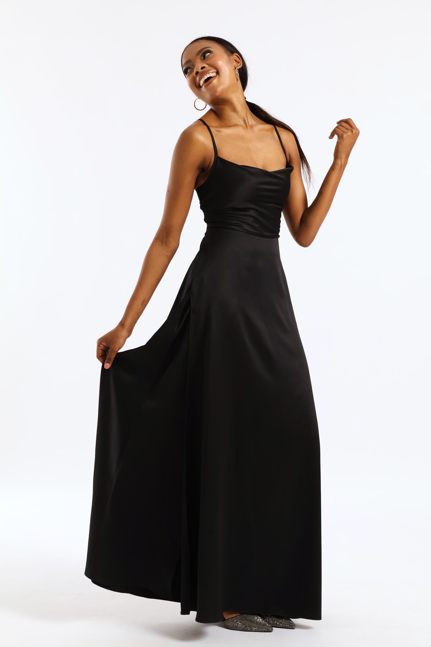 Satin Maxi Dress