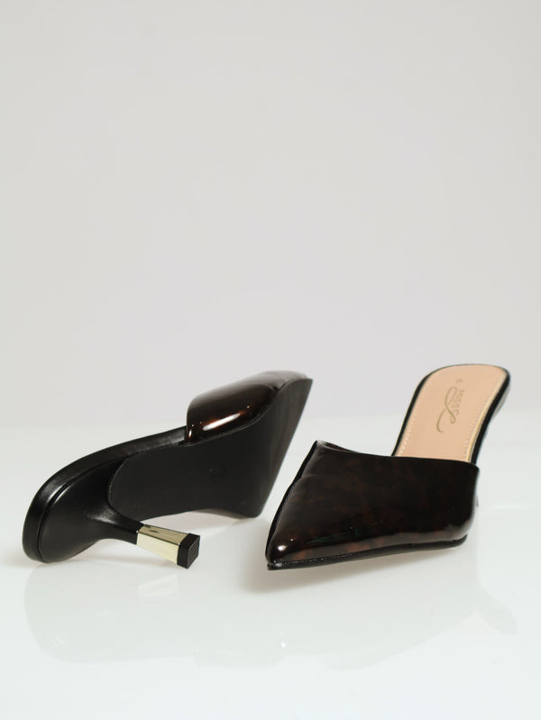 Mid Stiletto Pointy Tortoise Shell Court Heel – LEGiT