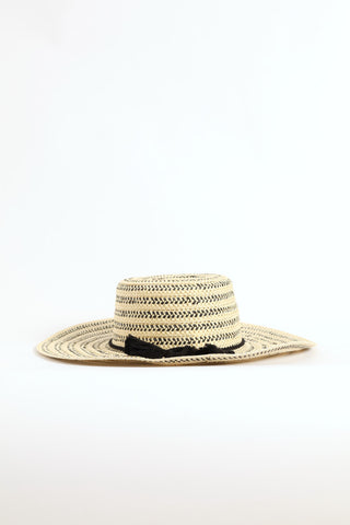 Straw Boater Hat - Natural