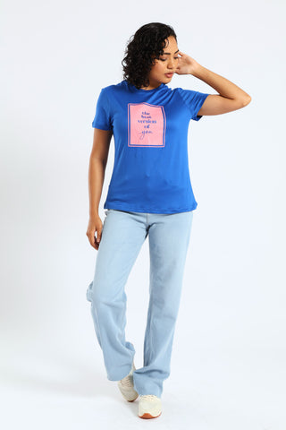 The Best Version Tee - Cobalt